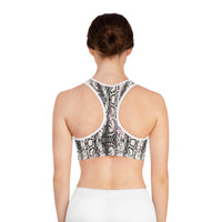 Stylish Snakeskin Sports Bra - Perfect for Workouts & Fashion