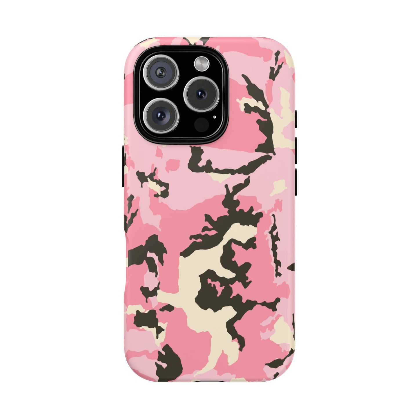 Stylish Tough Phone Case – Pink Camo Design for Bold Protection  Make a statement while keeping your phone safe with this eye-catching pink camouflage case that blends fashion with durability.