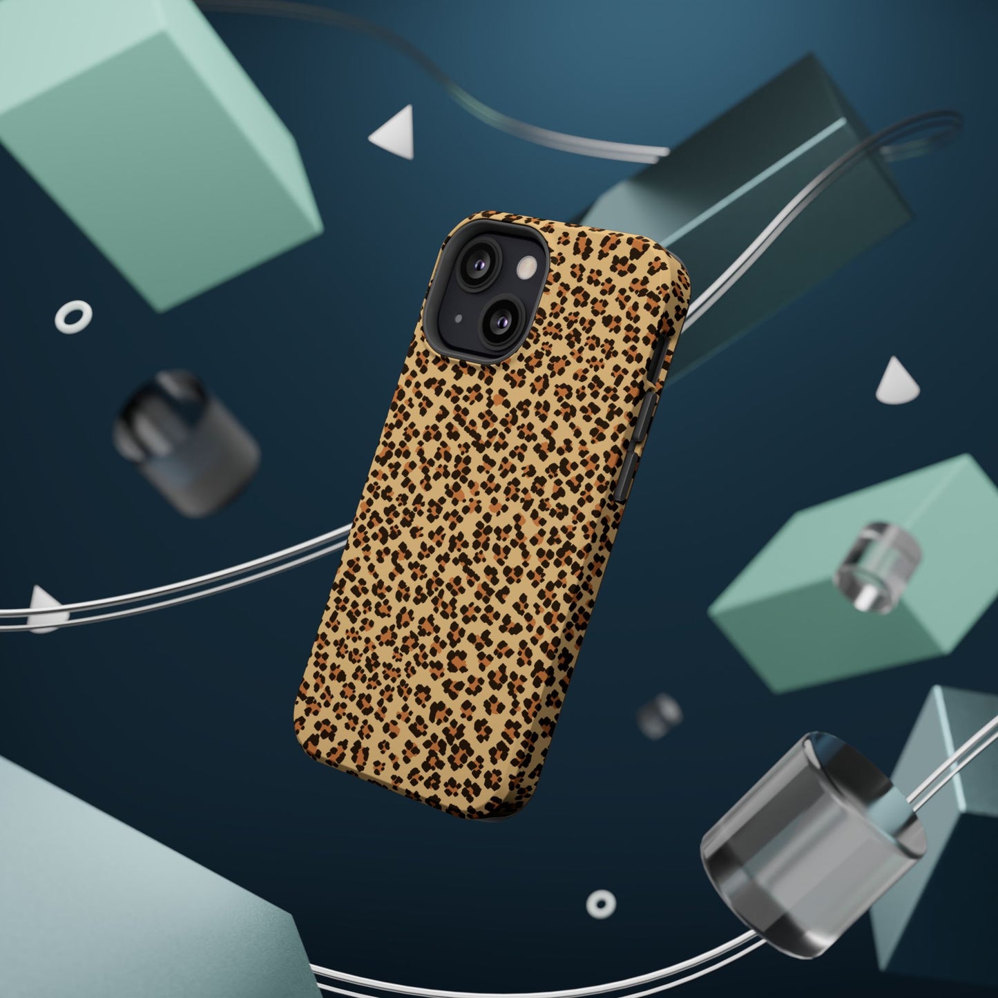 Leopard Print Magnetic Tough Case for iPhone – Bold Style, Rugged Protection  Make a fierce statement while keeping your iPhone safe with this stylish and durable magnetic tough case featuring a trendy leopard print design.