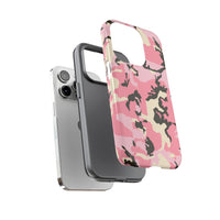 Stylish Pink Camouflage Phone Case – Tough Cases for Trendsetters