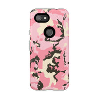 Stylish Tough Phone Case – Pink Camo Design for Bold Protection  Make a statement while keeping your phone safe with this eye-catching pink camouflage case that blends fashion with durability.