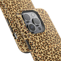 Leopard Print Magnetic Tough Case for iPhone – Bold Style, Rugged Protection  Make a fierce statement while keeping your iPhone safe with this stylish and durable magnetic tough case featuring a trendy leopard print design.