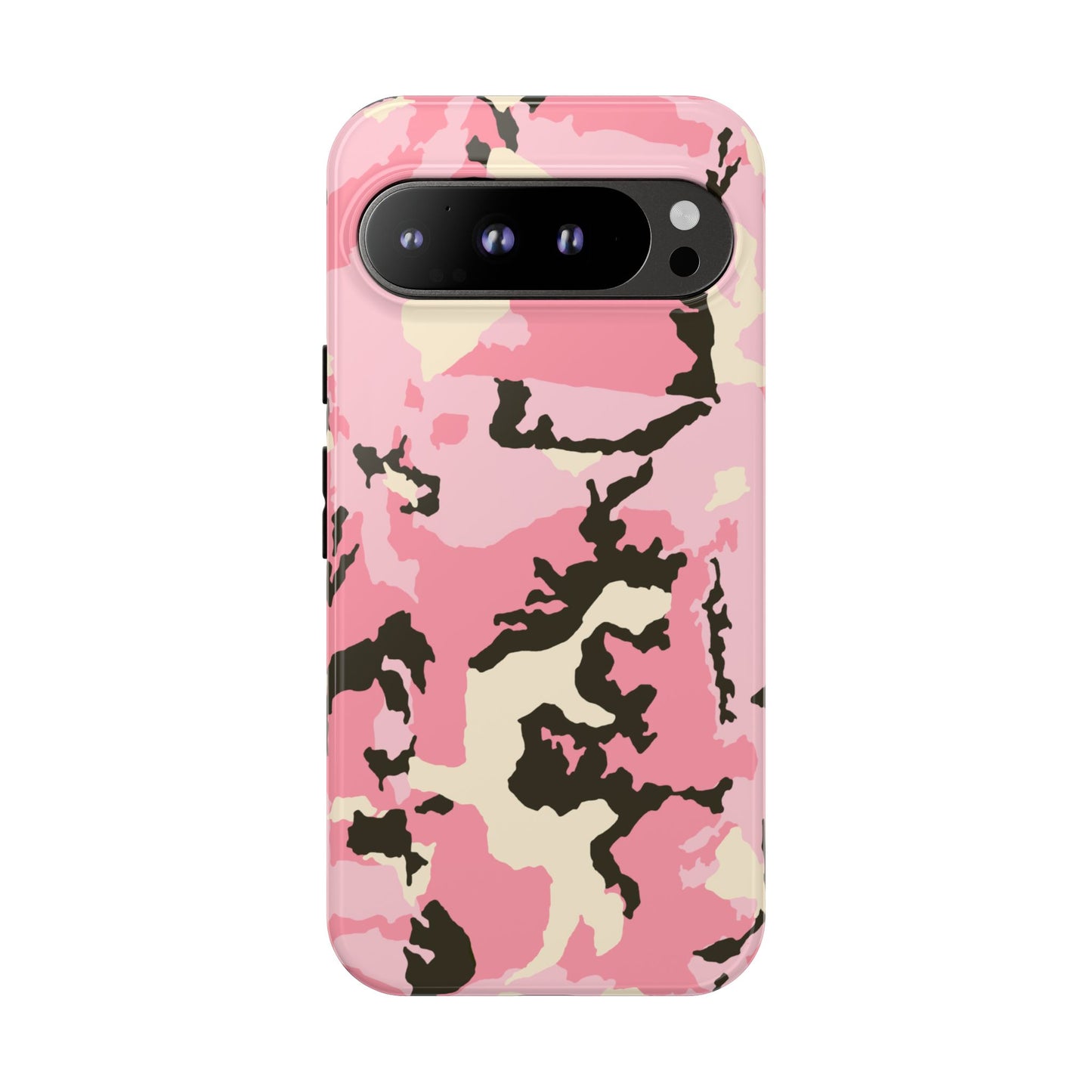 Stylish Tough Phone Case – Pink Camo Design for Bold Protection  Make a statement while keeping your phone safe with this eye-catching pink camouflage case that blends fashion with durability.