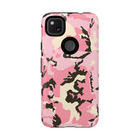 Stylish Tough Phone Case – Pink Camo Design for Bold Protection  Make a statement while keeping your phone safe with this eye-catching pink camouflage case that blends fashion with durability.
