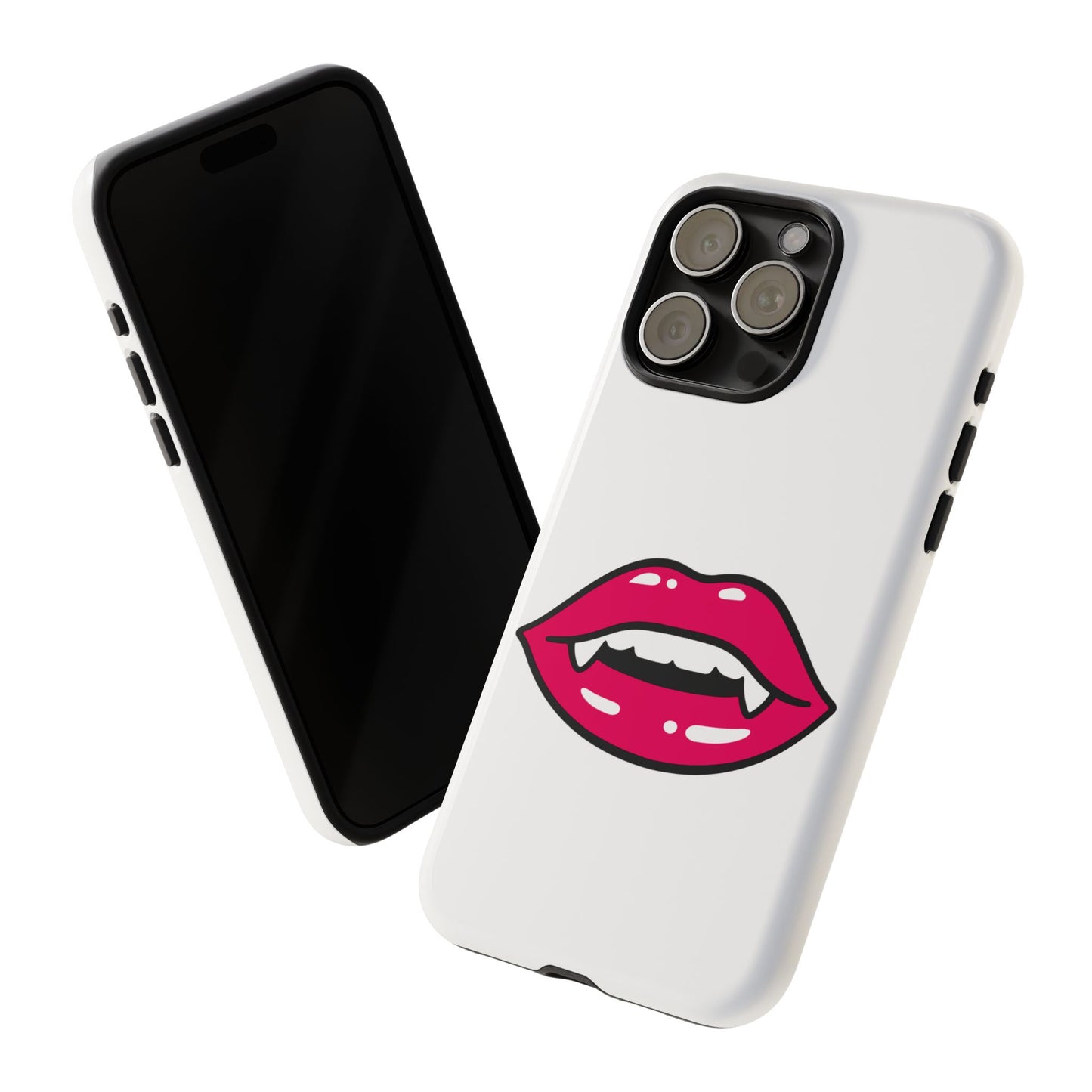 Vampire Mouth Phone Case - Tough Cases for Halloween, Gift for Spooky Lovers, Quirky Phone Accessories, Fun Tech Gear