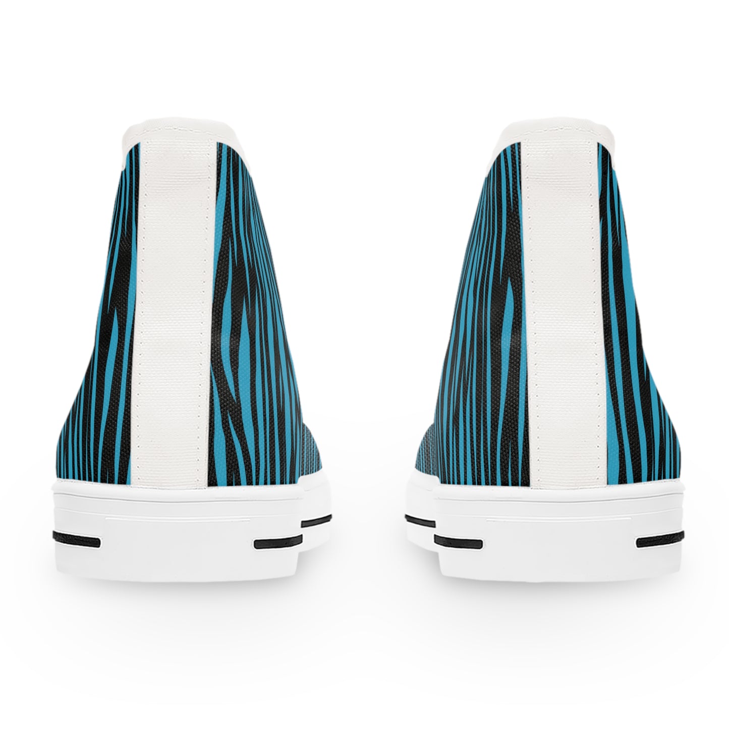 Funky Tiger Stripe High Top Sneakers for Women, Trendy Casual Footwear, Unique Gift, Festival Style, Everyday Fashion