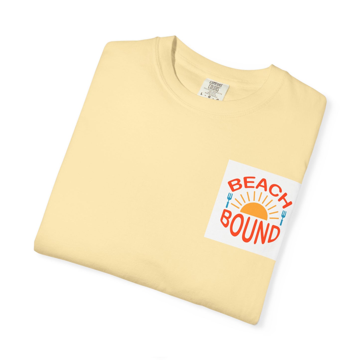 Beach Bound Unisex Garment-Dyed T-Shirt, Summer Vibes, Casual Wear, Beach Trip, Vacation Shirt, Outdoor Activities