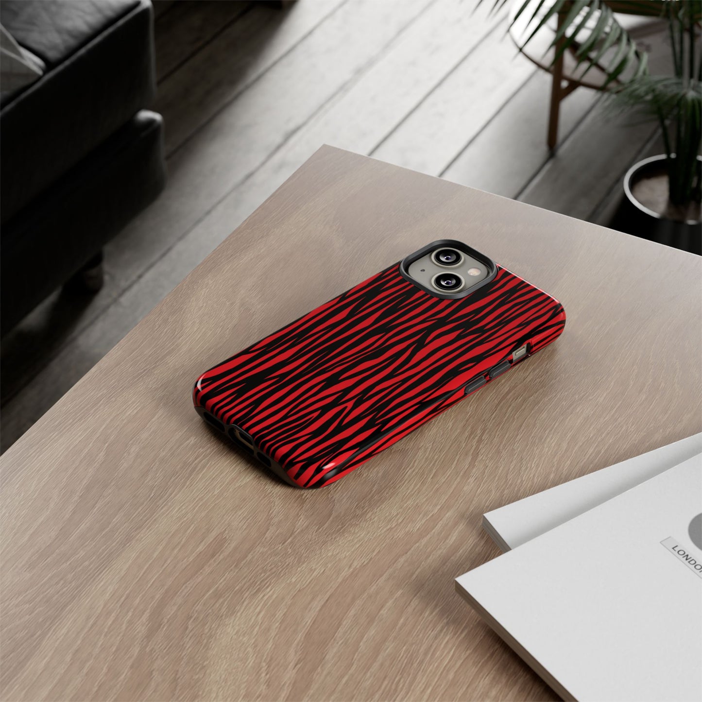 Bold Zebra Print Phone Case - Tough Protection for Trendsetters
