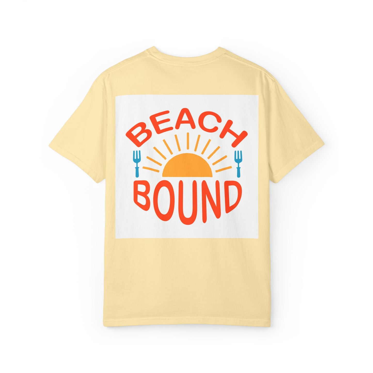 Beach Bound Unisex Garment-Dyed T-Shirt, Summer Vibes, Casual Wear, Beach Trip, Vacation Shirt, Outdoor Activities