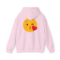 Kiss Emoji Hooded Sweatshirt | Unisex Heavy Blend™