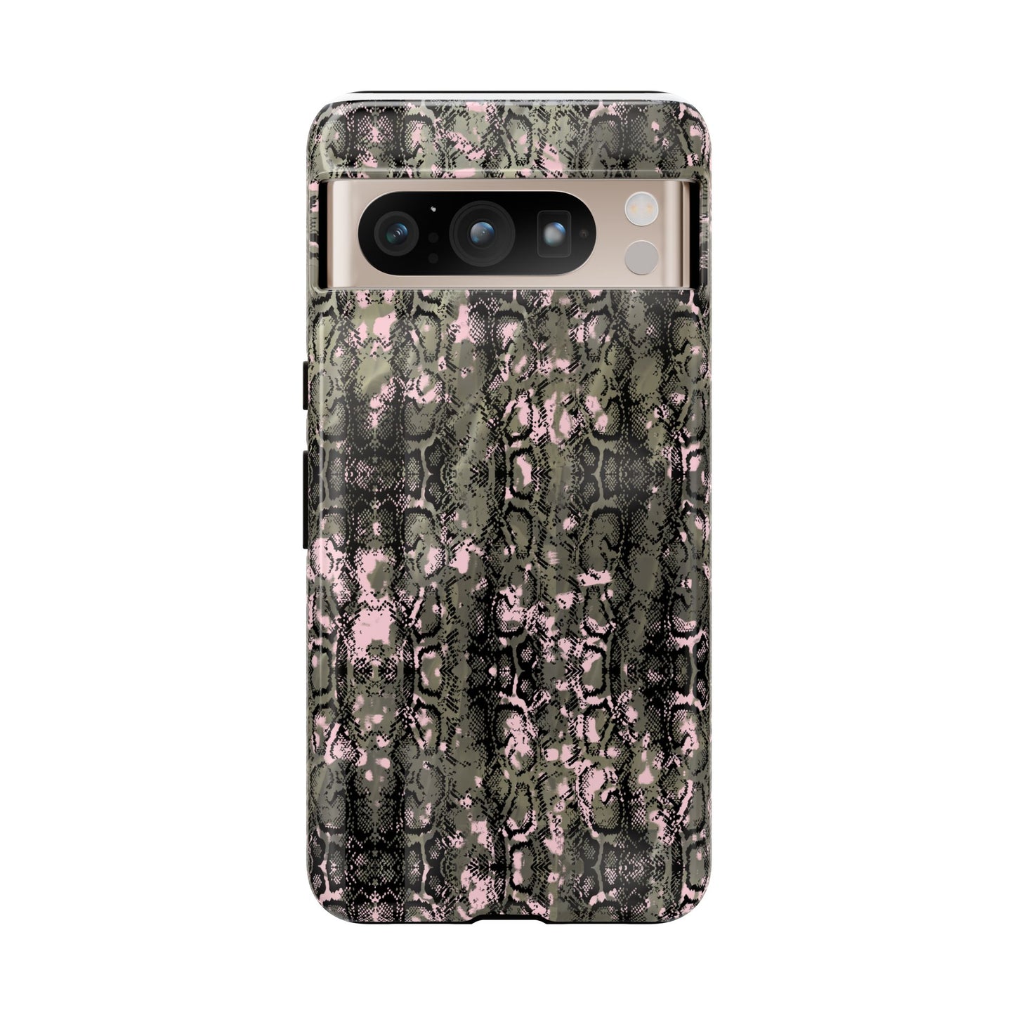 Camo Snake Pattern Phone Case – Rugged Protection Meets Bold Style  Turn heads while protecting your phone with this fierce camo snake pattern case—where urban edge meets outdoor grit.