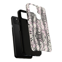 Stylish Snake Print Phone Case - Tough Protection for Trendsetters