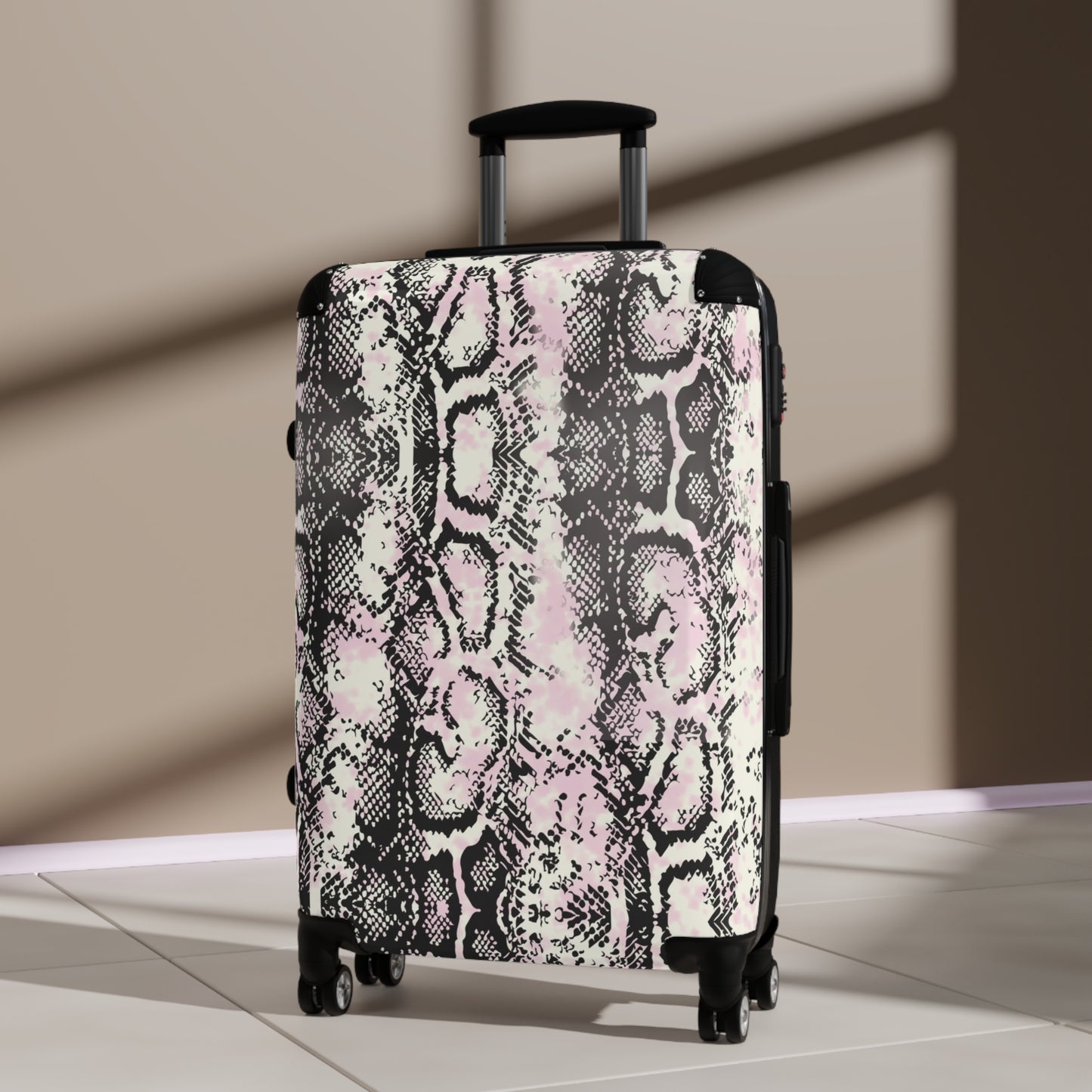 Stylish Python Print Suitcase – Trendy Travel Luggage for Adventure Seekers