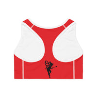 Red Fantasy Fairy Sports Bra – Stylish and Comfortable Activewear