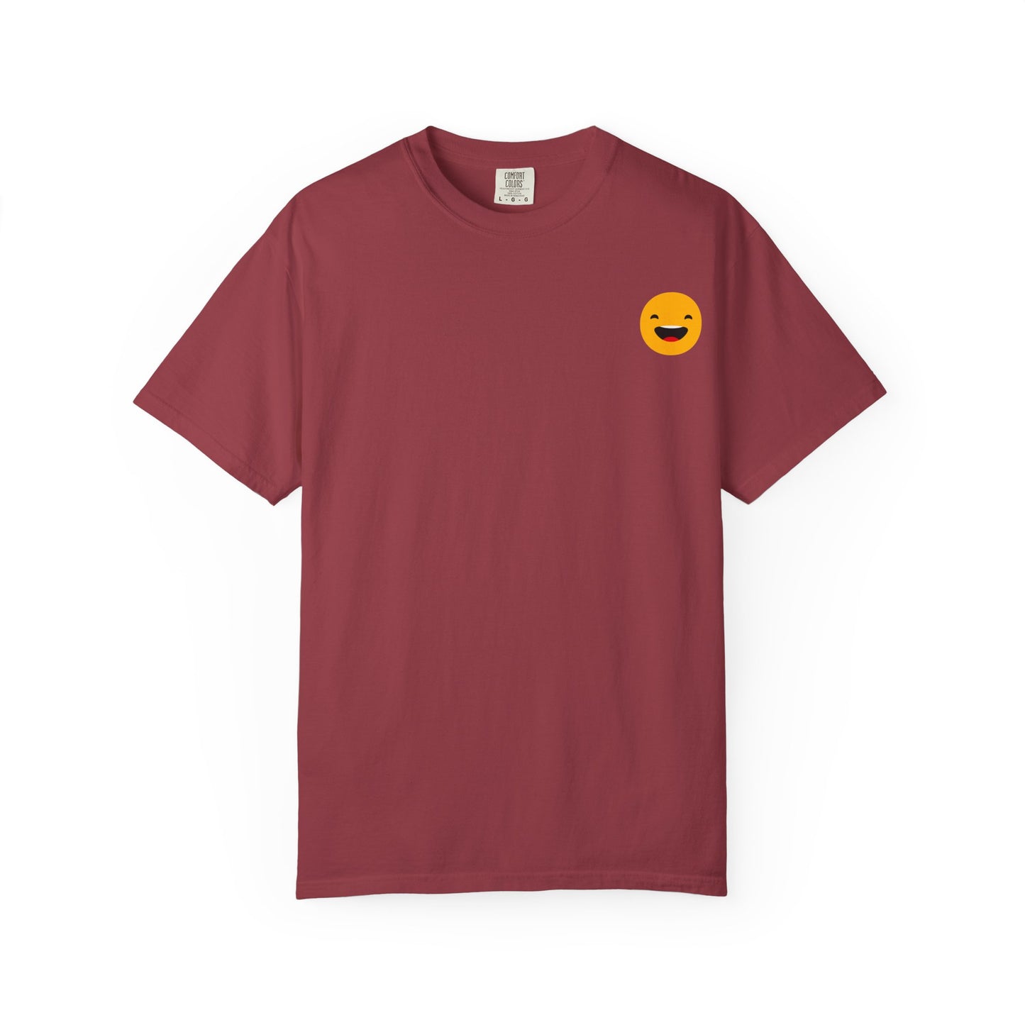 Smiley Face Unisex Garment-Dyed T-Shirt - Fun and Comfortable Casual Wear