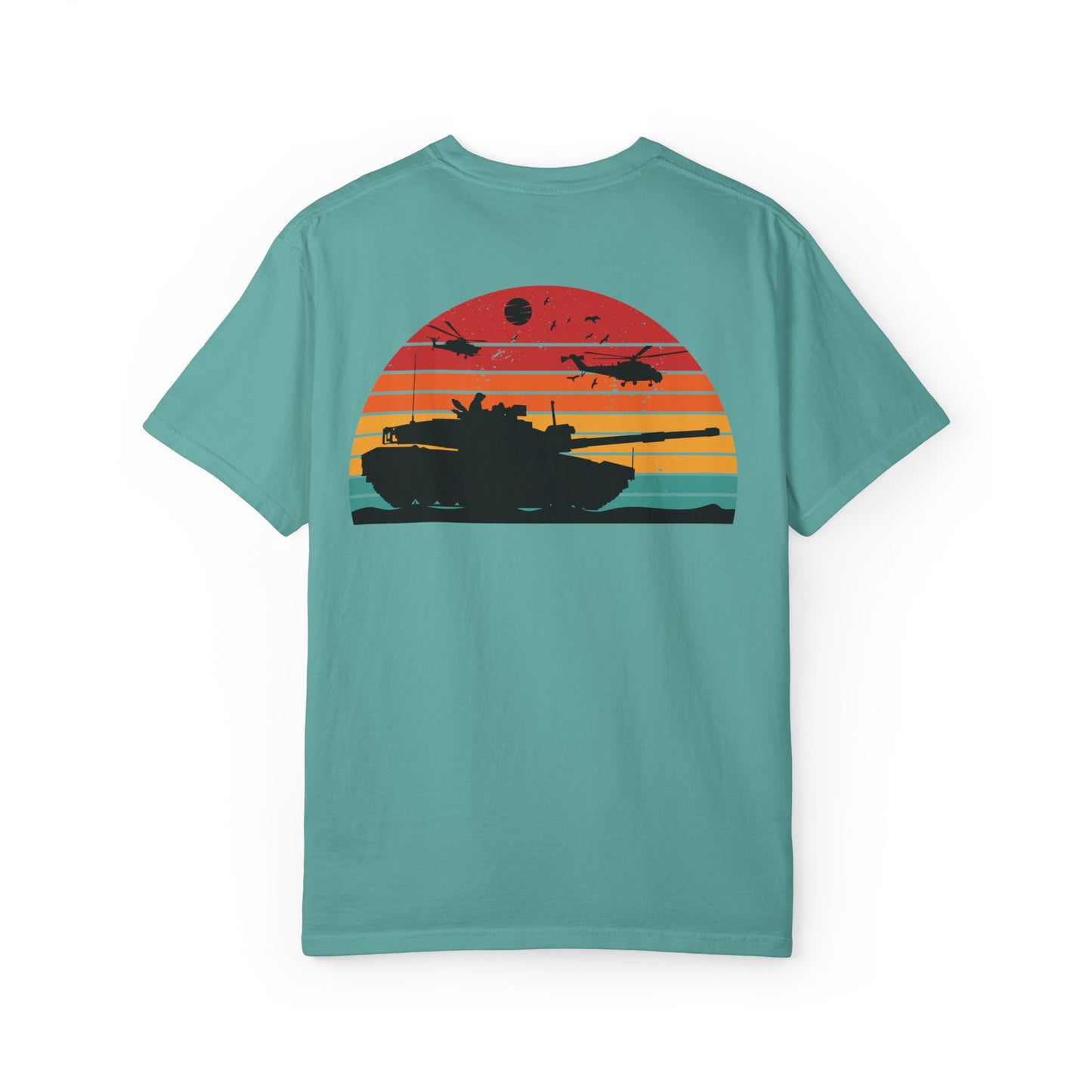 Vintage Sunset Tank Top - Military Inspired Unisex T-Shirt