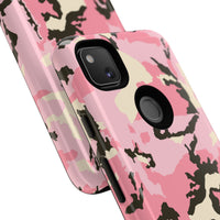 Stylish Tough Phone Case – Pink Camo Design for Bold Protection  Make a statement while keeping your phone safe with this eye-catching pink camouflage case that blends fashion with durability.