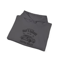 Vintage Dad's Garage Hoodie - Unisex Heavy Blend Sweatshirt