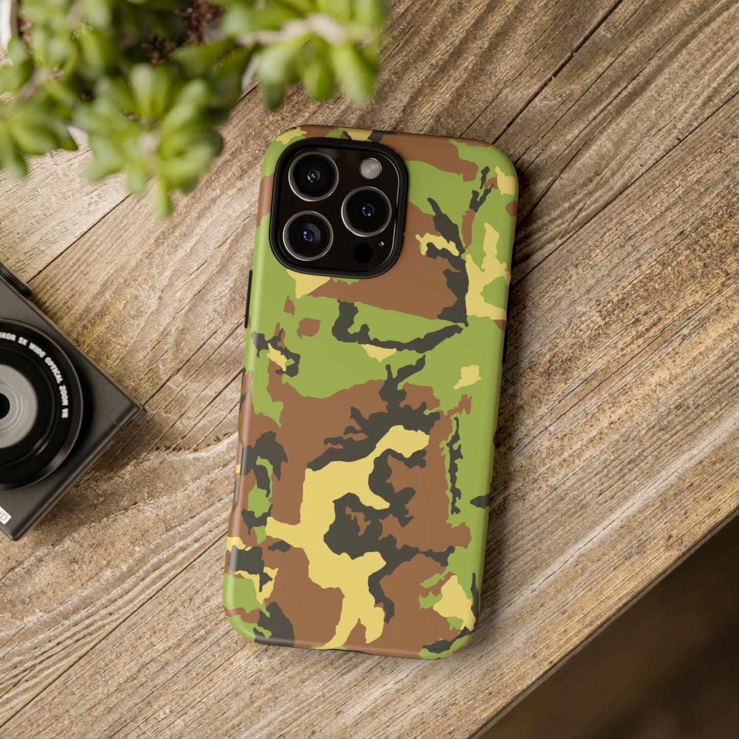 Camo Tough Phone Case - Durable Military Style Cover for Adventure Lovers