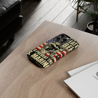 Military-Themed Phone Case - 'God Created Beer' Design