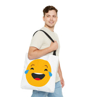 Funny Emoji Tote Bag - Smiling & Laughing Faces