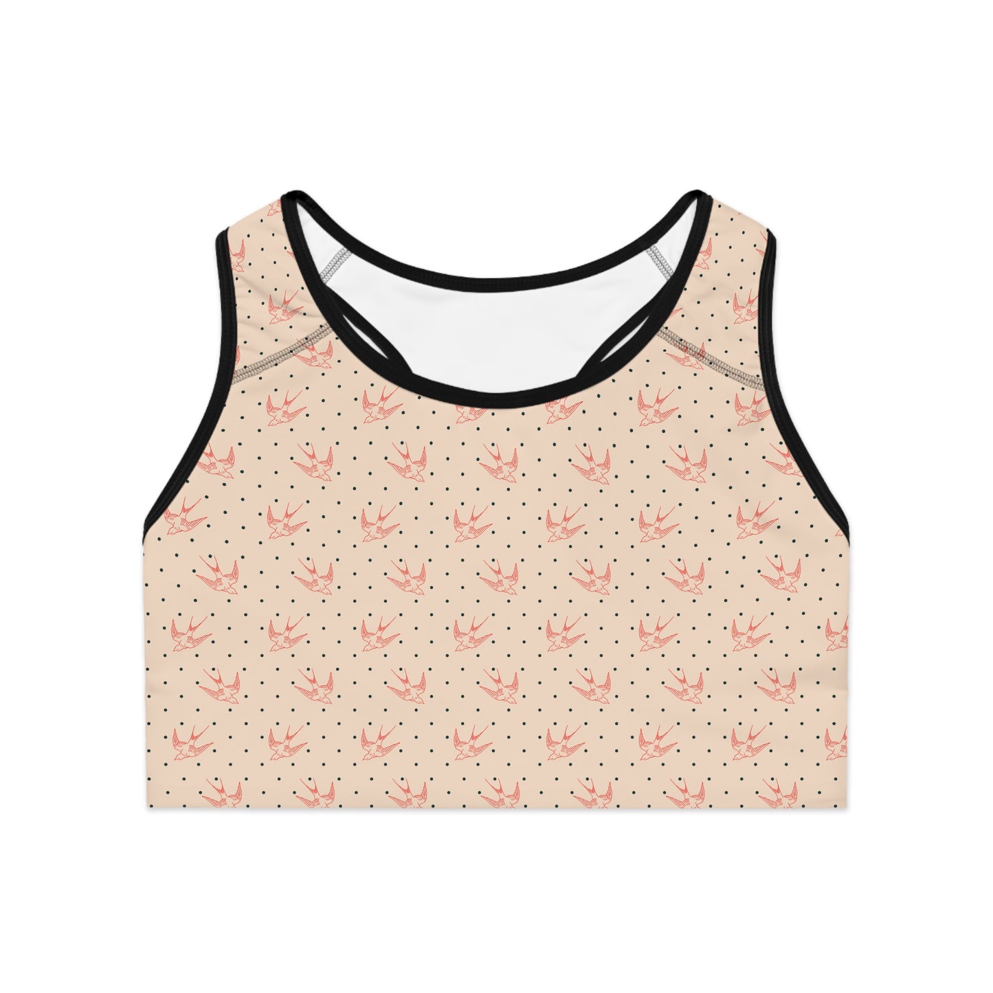 Floral Pattern Sports Bra - Comfortable & Stylish Activewear for Yoga, Fitness, and Everyday Wear