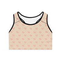 Floral Pattern Sports Bra - Comfortable & Stylish Activewear for Yoga, Fitness, and Everyday Wear