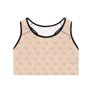 Floral Pattern Sports Bra - Comfortable & Stylish Activewear for Yoga, Fitness, and Everyday Wear