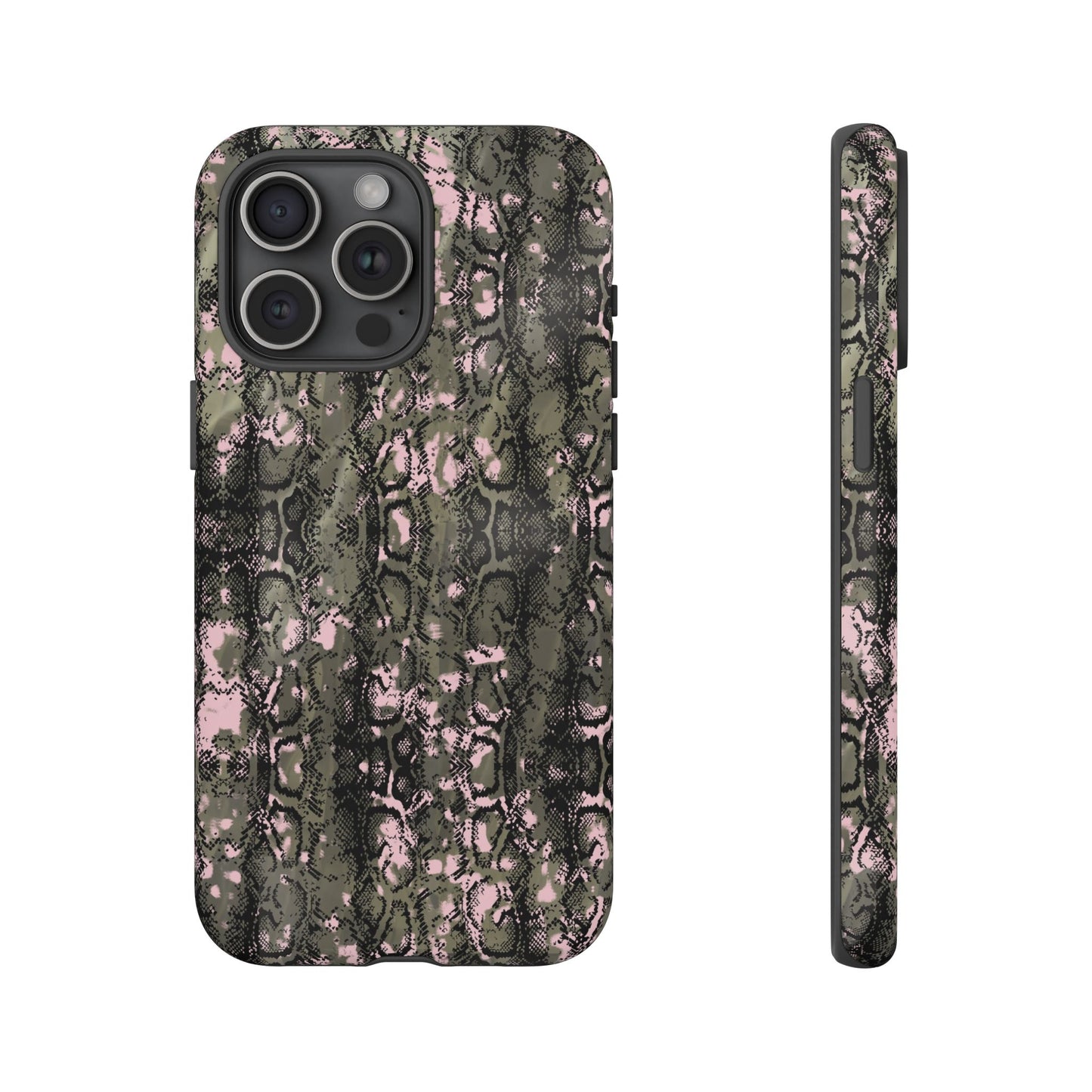 Stylish Snake Print Phone Case for Tough Protection