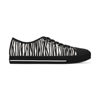 Trendy Zebra Print Low Top Sneakers for Women - Fashionable Casual Footwear