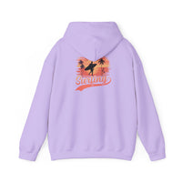 Surfing Vibes Hooded Sweatshirt, Beachwear, Gift for Surfers, Summer Fashion, Casual Wear, Coastal Style
