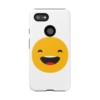 Happy Face Tough Phone Case - Durable Protection with Smile Design
