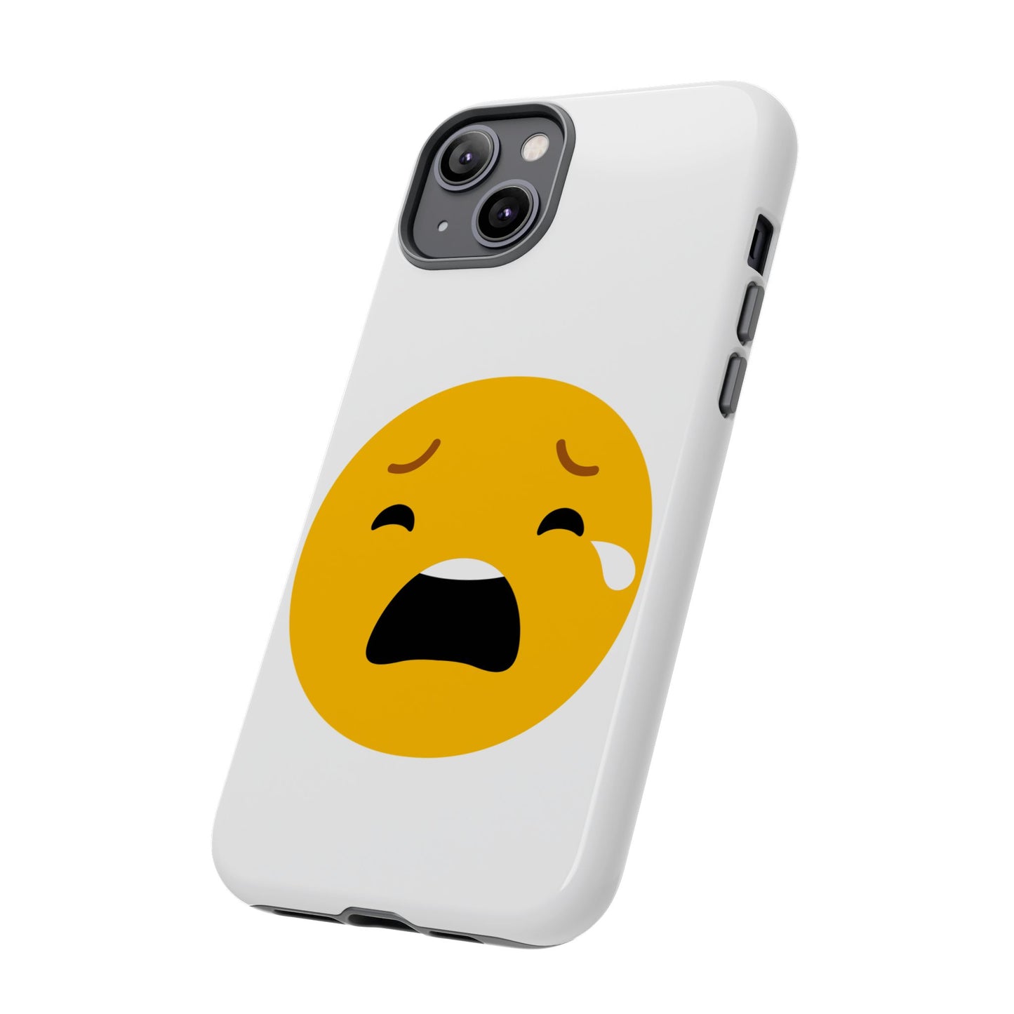 Emotional Tough Case – Sad Emoji Phone Case for Supportive Gifts