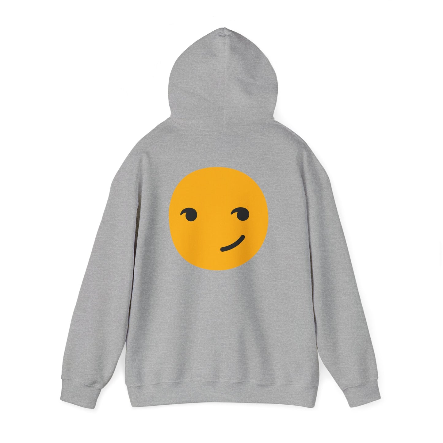 Smiley Face Unisex Heavy Blend Hooded Sweatshirt – Cozy & Playful Comfort for All Occasions
