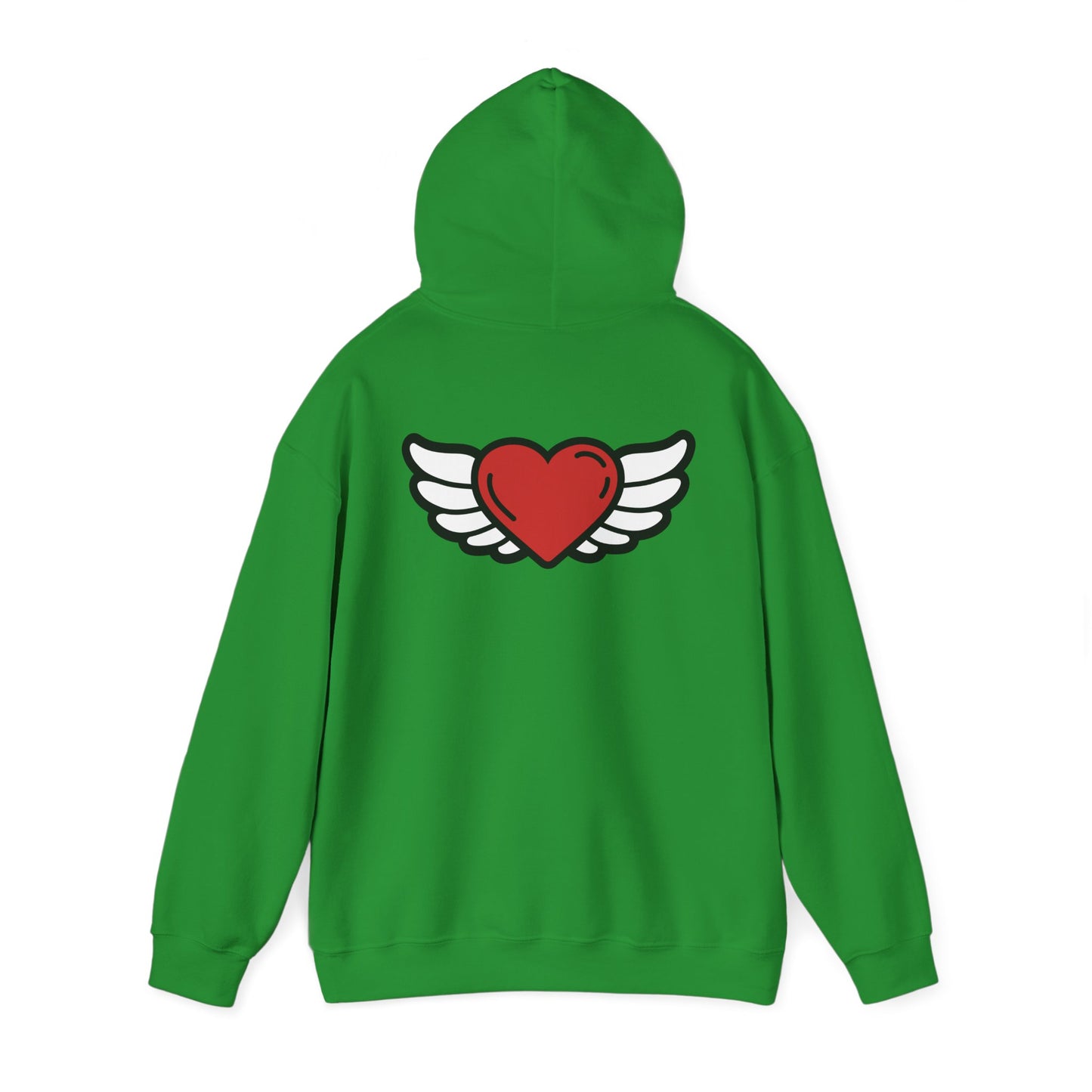 Angel Wings Heart Hoodie - Unisex Heavy Blend™ Sweatshirt for Love & Comfort