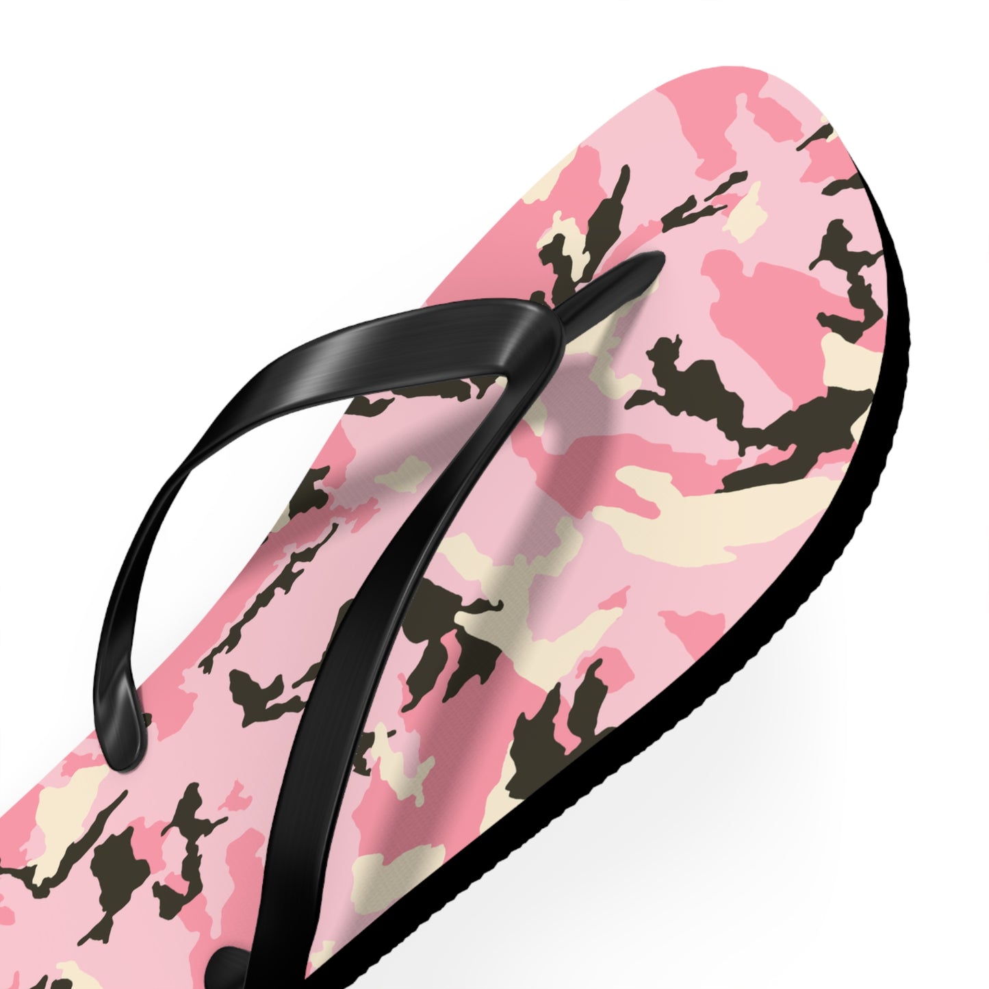 Stylish Pink Camo Flip Flops - Trendy Summer Footwear for Beach & Pool