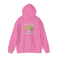 This Girl Loves Her Army Man Hoodie, Military Sweatshirt, Unisex Army Merchandise, Gifts for Military Spouses, Patriotic