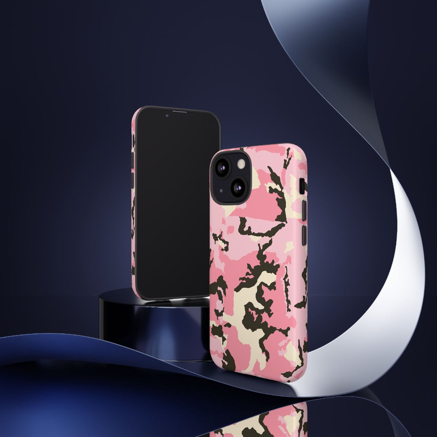Stylish Tough Phone Case – Pink Camo Design for Bold Protection  Make a statement while keeping your phone safe with this eye-catching pink camouflage case that blends fashion with durability.