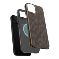 Stylish Magnetic Tough Phone Case - Bold Striped Design
