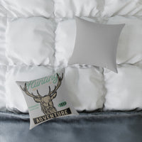 Adventure Hunting Club Pillow - Rustic Home Decor