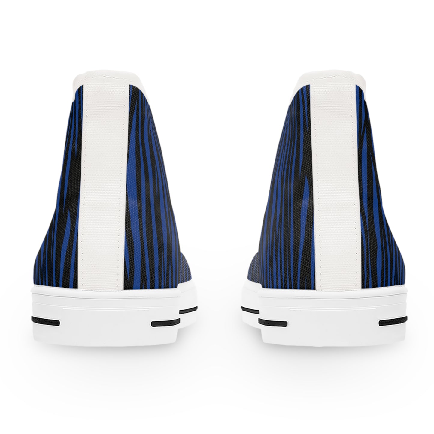 Blue Zebra Print High Top Sneakers, Stylish Casual Shoes, Trendy Footwear for Women, Perfect Gift for Birthdays, Fashion Accessories