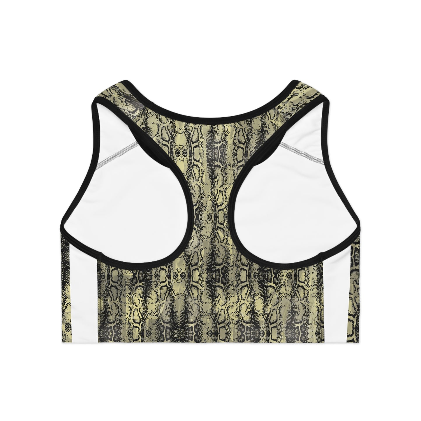 Edgy Snakeskin Sports Bra – Perfect for Workouts & Activewear