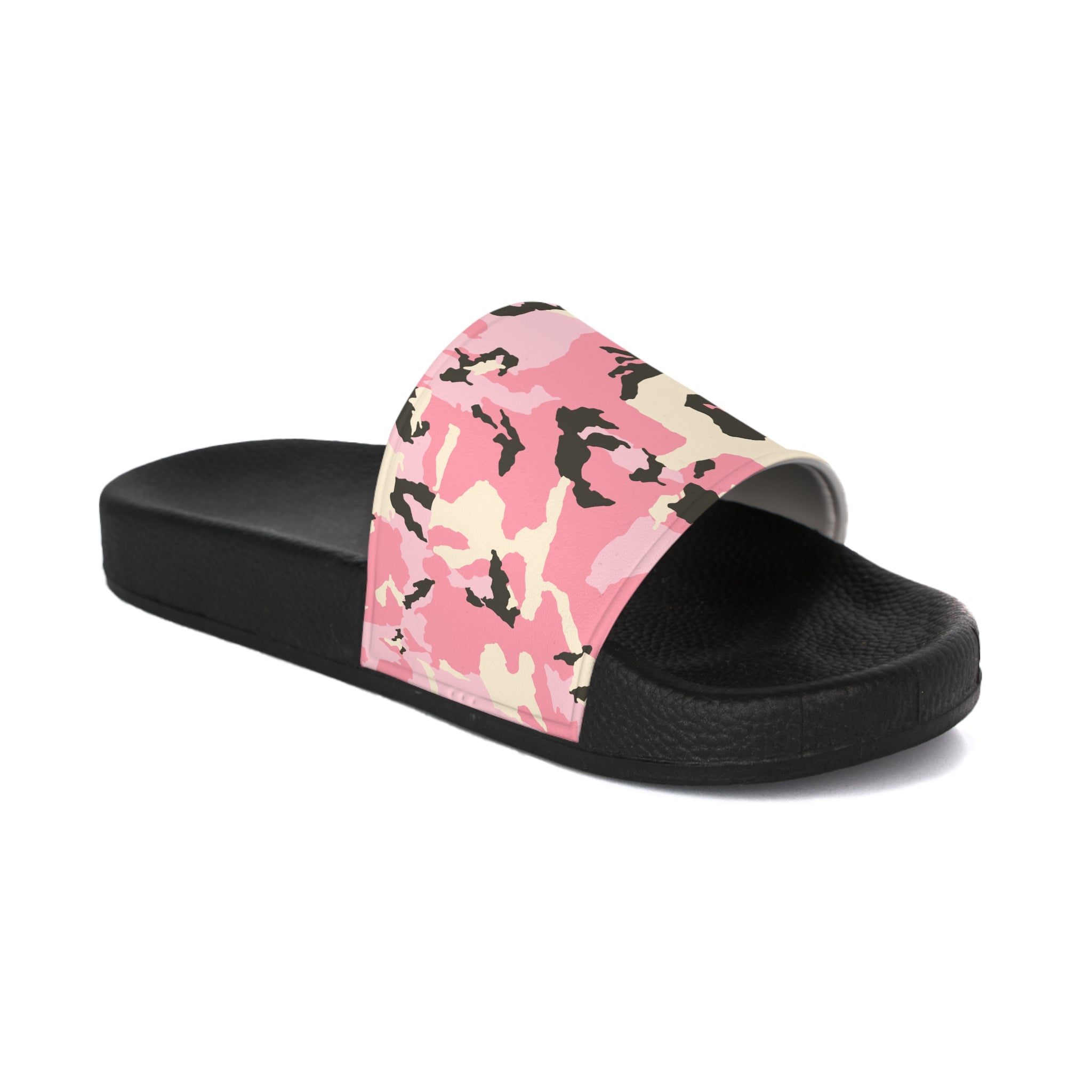 Fashionable Pink Camo Slide Sandals for Women