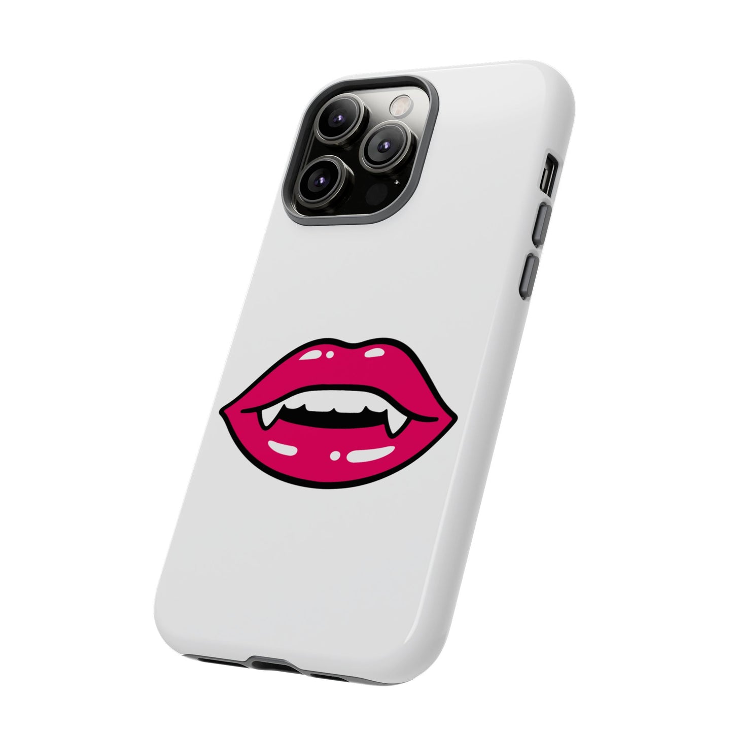 Vampire Mouth Phone Case - Tough Cases for Halloween, Gift for Spooky Lovers, Quirky Phone Accessories, Fun Tech Gear