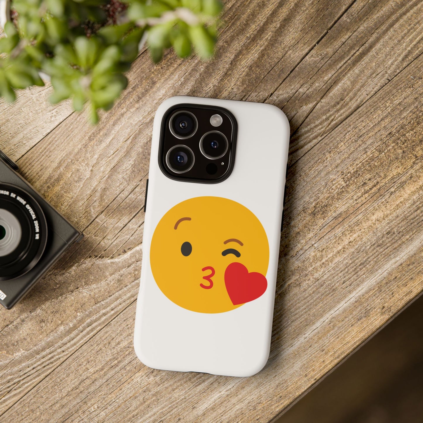 Cute Emoji Phone Case - Kissy Face Design for Stylish Protection