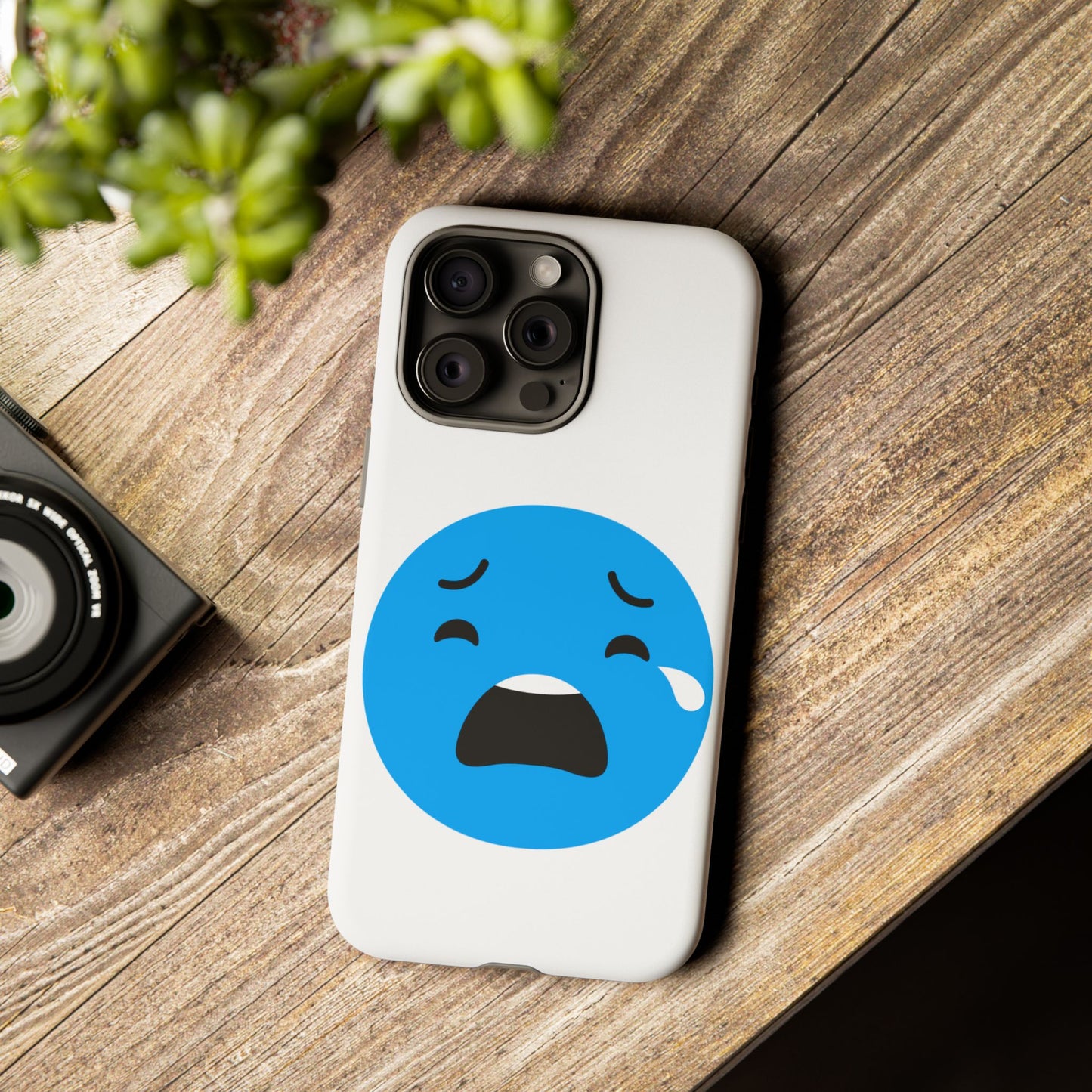 Funny Sad Face Phone Case - Tough and Stylish