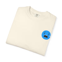 Unisex Garment-Dyed T-Shirt with Sad Emoji Design