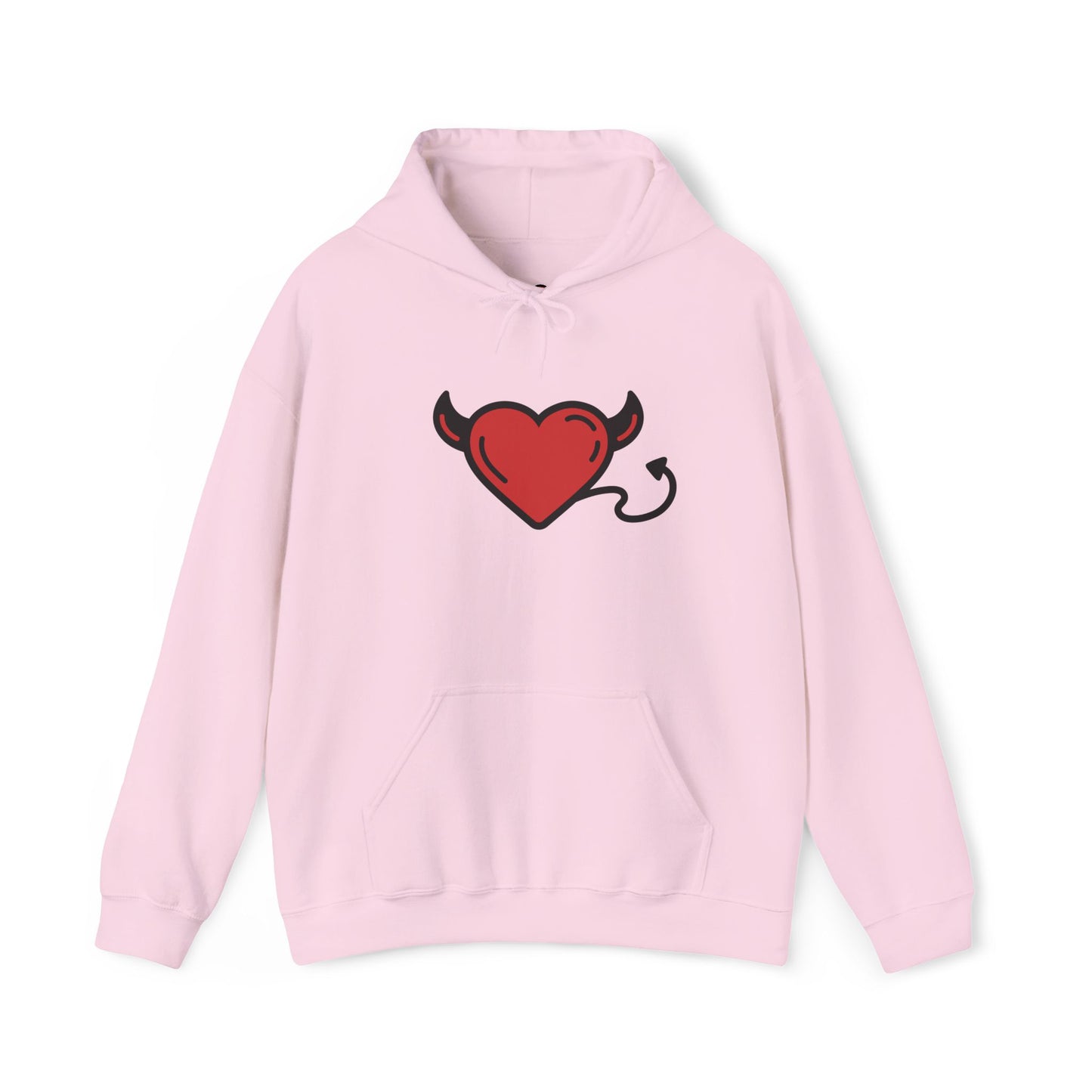 Devilish Heart Hoodie - Unisex Heavy Blend™ Sweatshirt for Fun-Loving Spirits