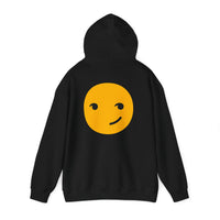 Smiley Face Unisex Heavy Blend Hooded Sweatshirt – Cozy & Playful Comfort for All Occasions