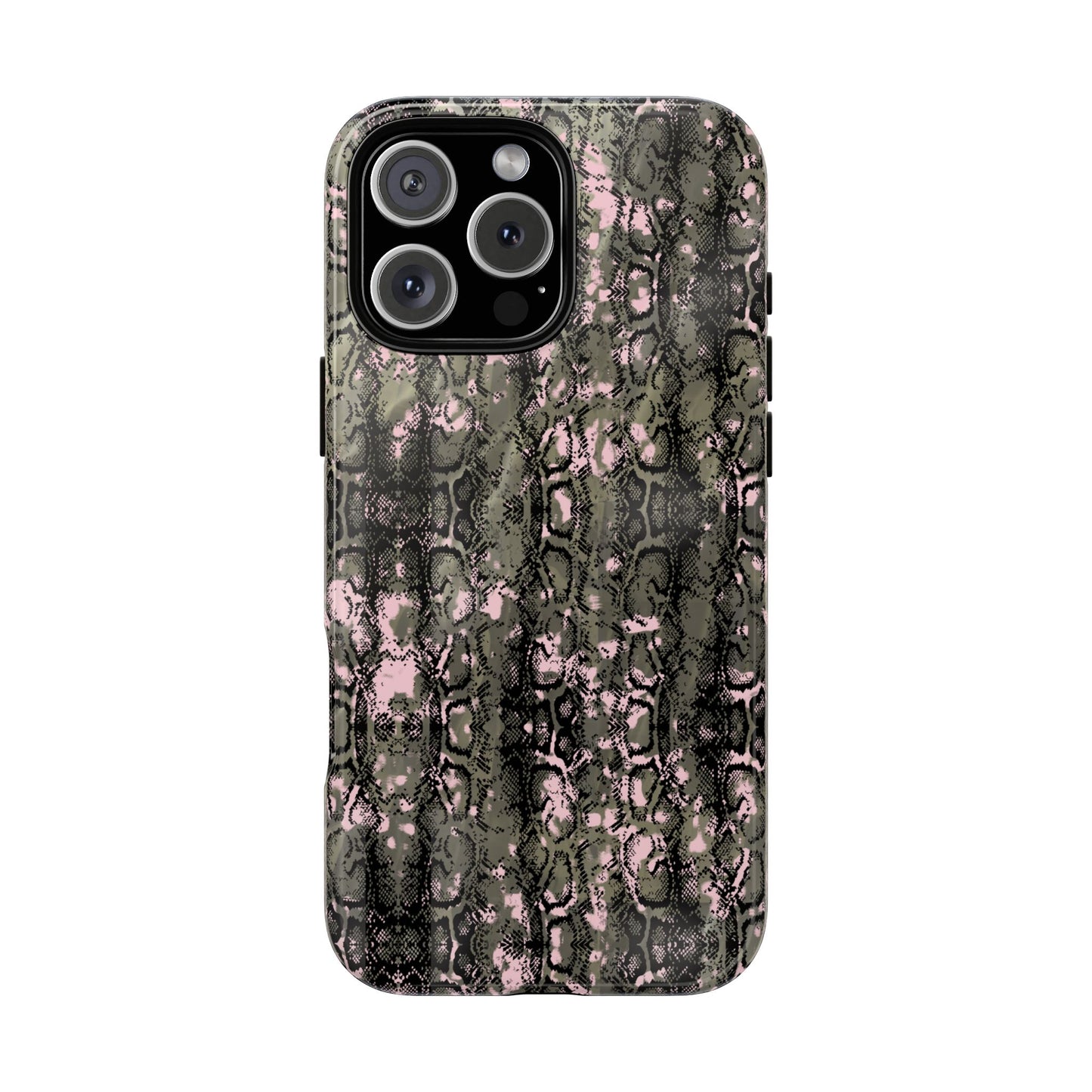 Camo Snake Pattern Phone Case – Rugged Protection Meets Bold Style  Turn heads while protecting your phone with this fierce camo snake pattern case—where urban edge meets outdoor grit.